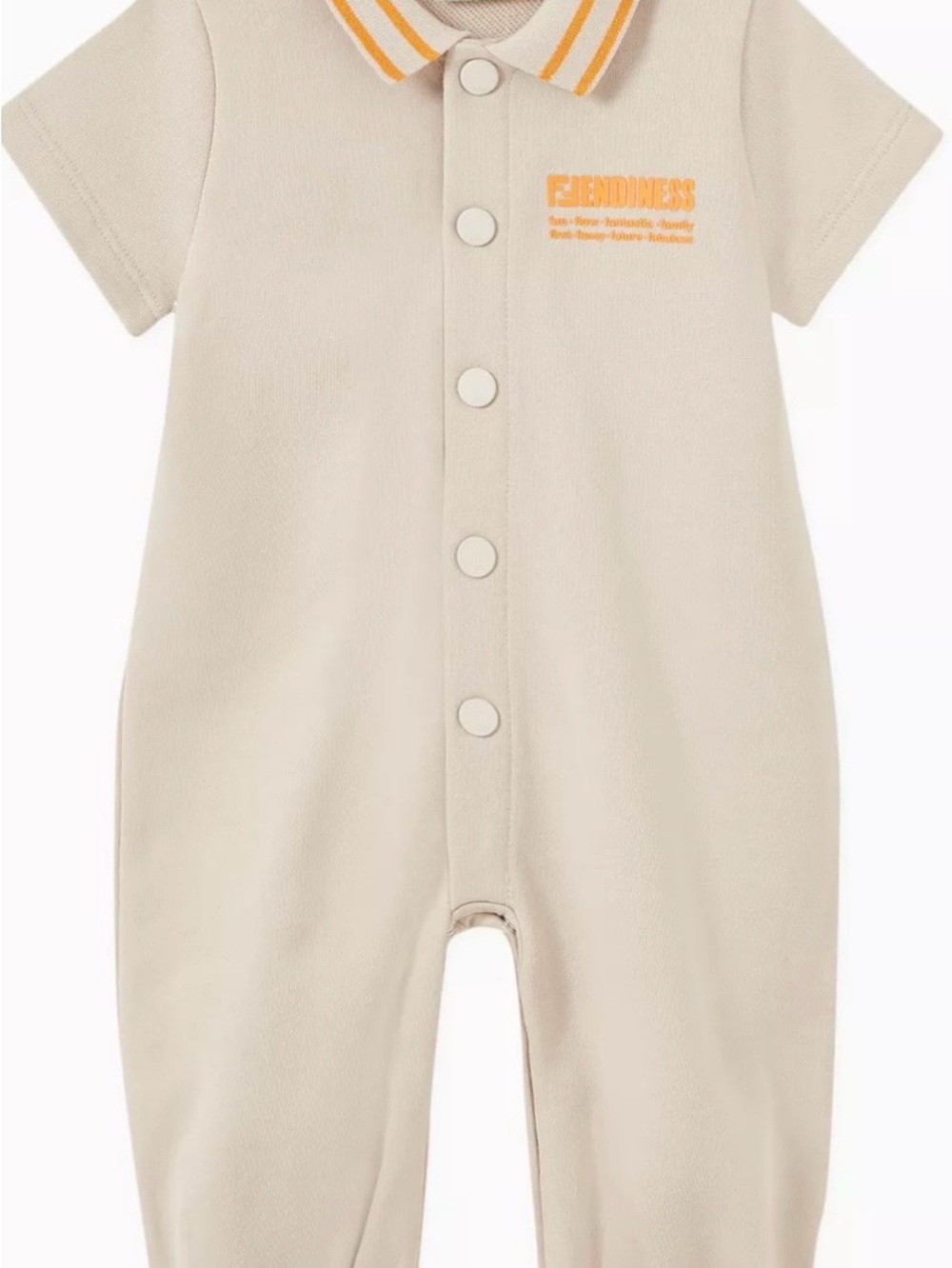 Fendiness Polo Playsuit Fendi jumpsuit one piece unisex onesies ff logo romper